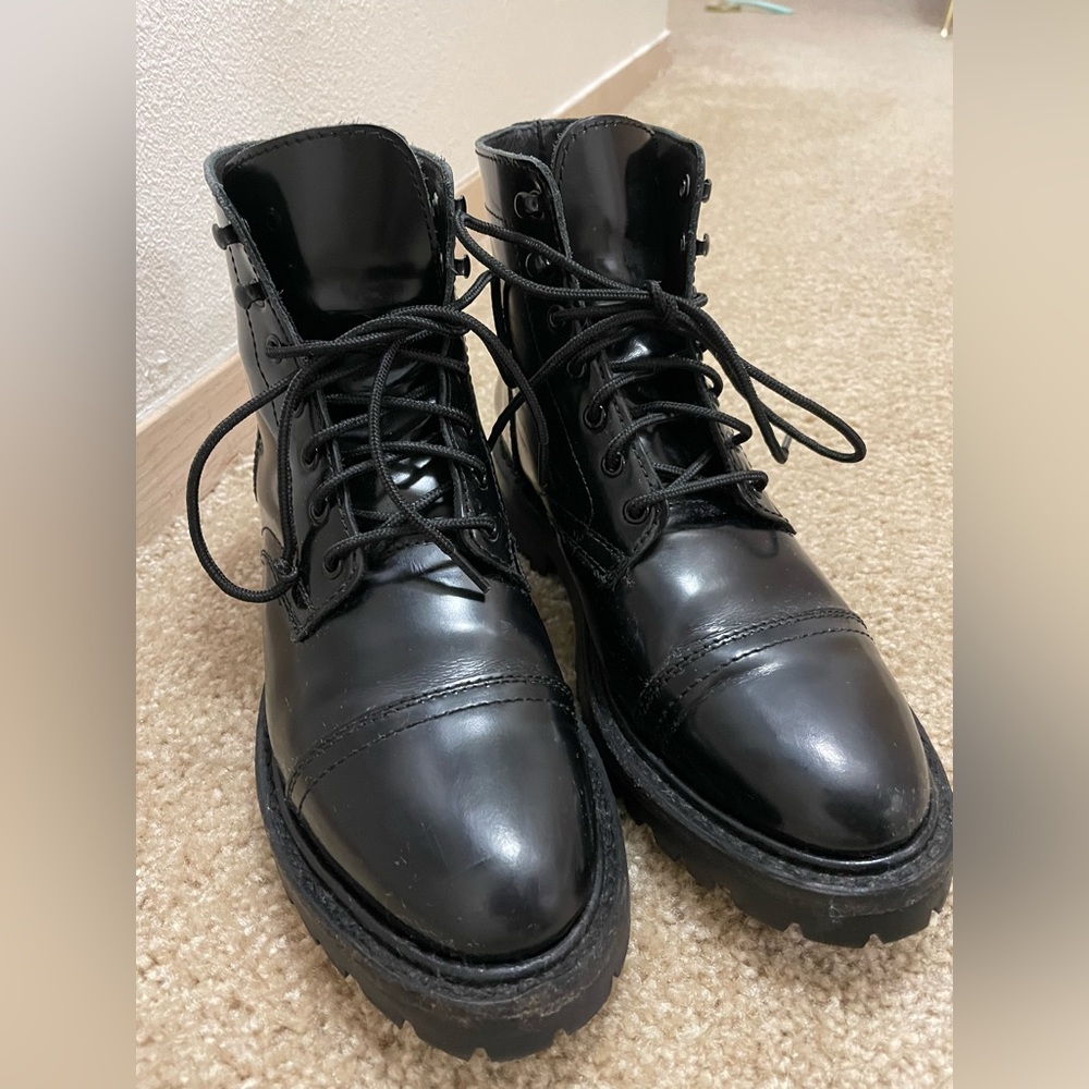Thursday boot co. captain stormking lug sole boots black sz women’s 10